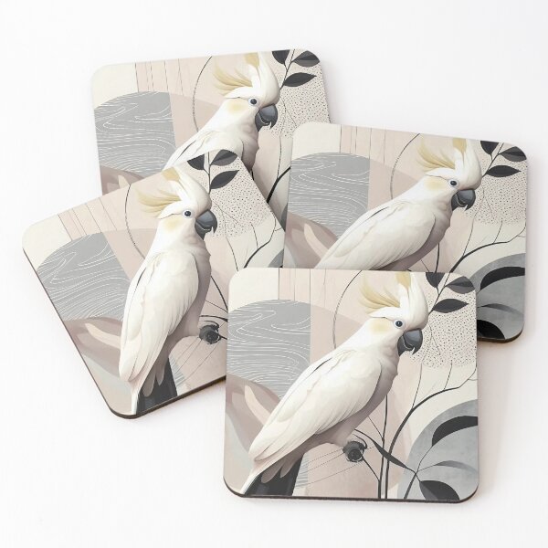 Item preview, Chic Australian Cockatoo Card Design - Nature Inspired Elegance:  designed and sold by wildstraya.