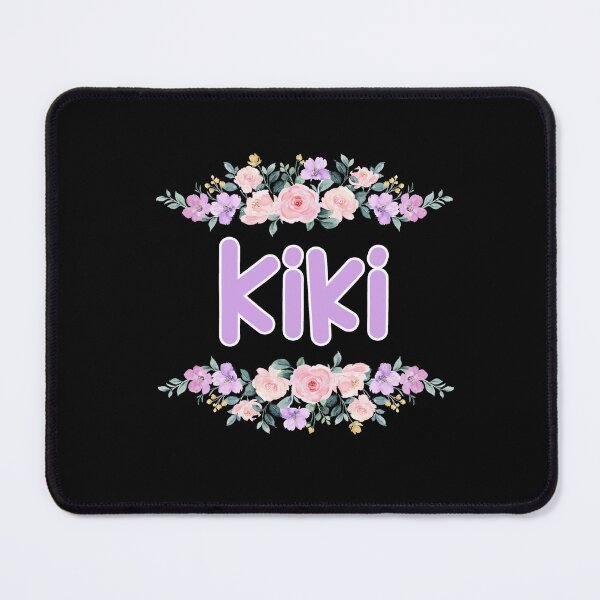 Item preview, Purple Flower Kiki Name Label (Black) designed and sold by NormadWorld.