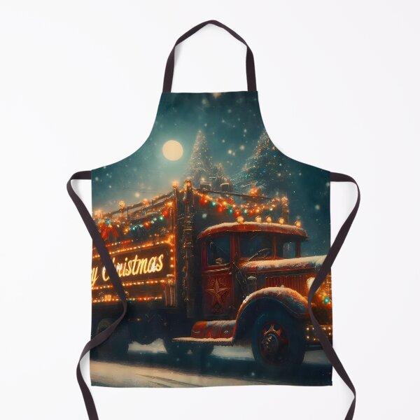 Item preview, Merry Christmas truck designed and sold by AI-Only Creations.