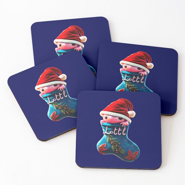 Item preview, Cozy Axolotl Christmas - A Fun and Festive 3D Design designed and sold by H Jonas.