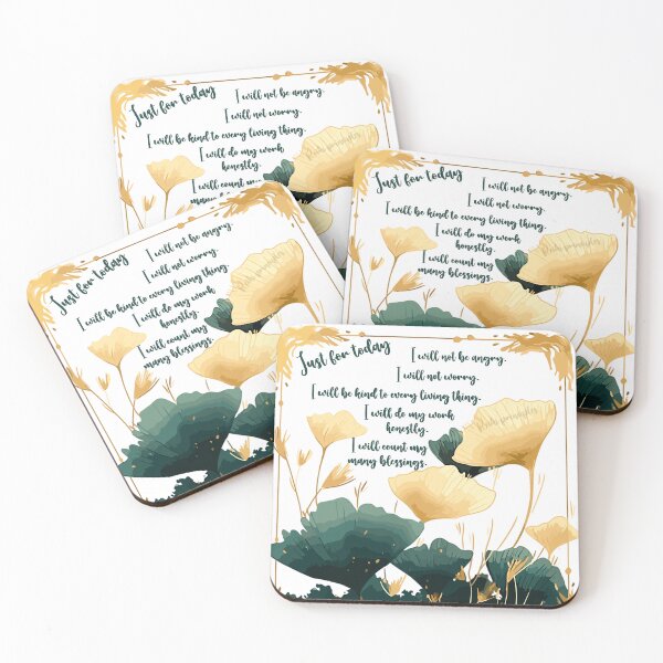 Item preview, Reiki principles in a gold glam ginko frame designed and sold by EvaAngel.