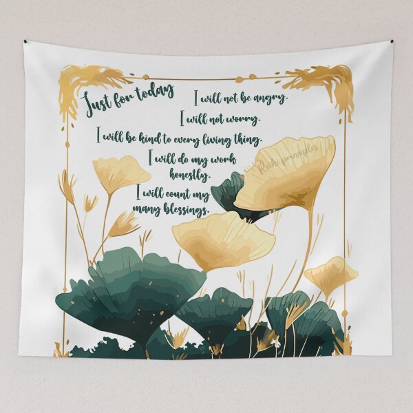 Item preview, Reiki principles in a gold glam ginko frame designed and sold by EvaAngel.