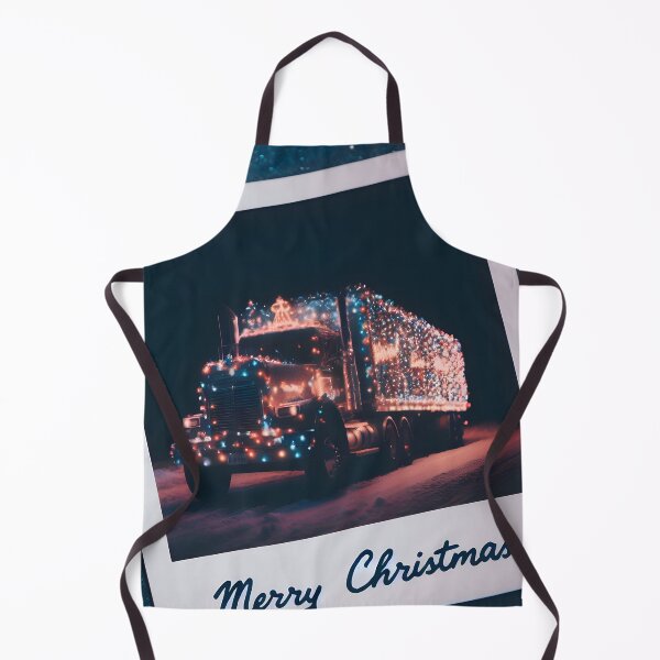 Item preview, Merry Christmas truck designed and sold by AI-Only Creations.