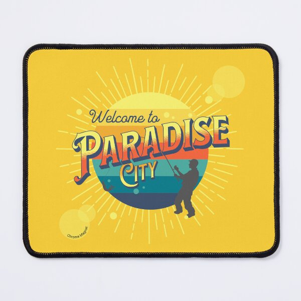 Item preview, Chrome Magnet - Welcome to Paradise CIty! designed and sold by Chrome-Magnet.