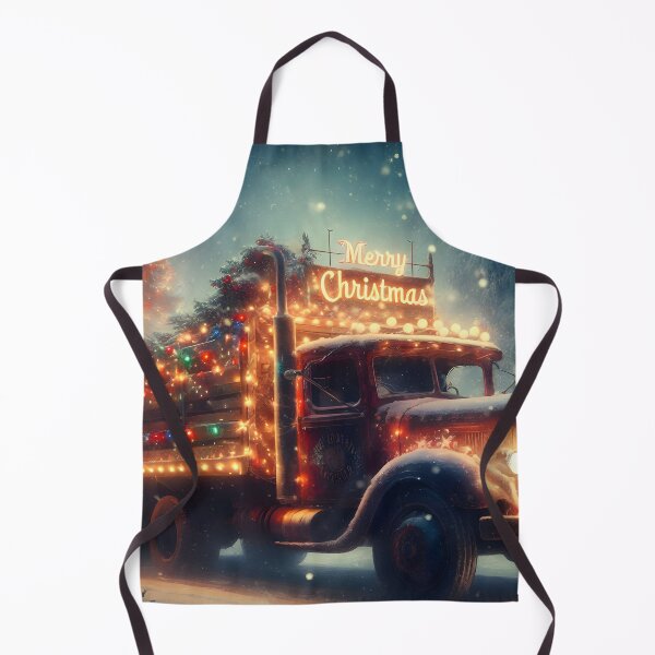 Item preview, Merry Christmas truck designed and sold by AI-Only Creations.