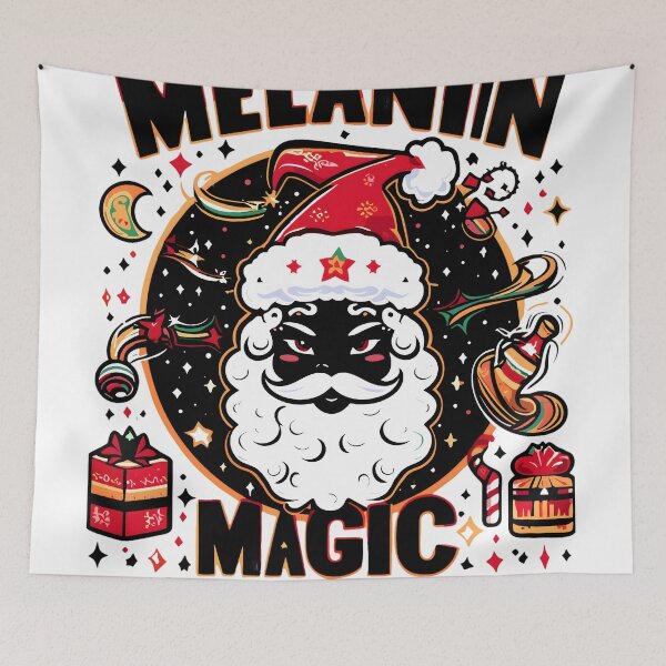 Item preview, Black Santa Melanin Magic Christmas Edition  designed and sold by KitonicTees.