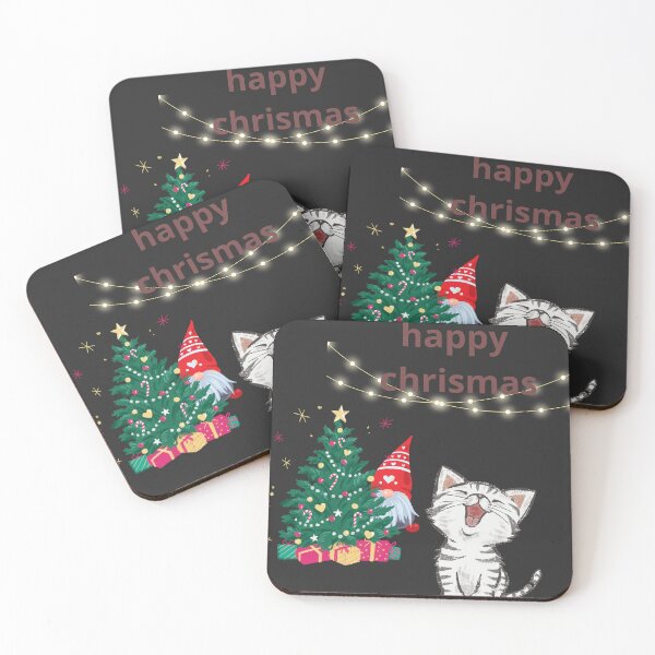 Item preview, happy chrismas cat designed and sold by falconaro.