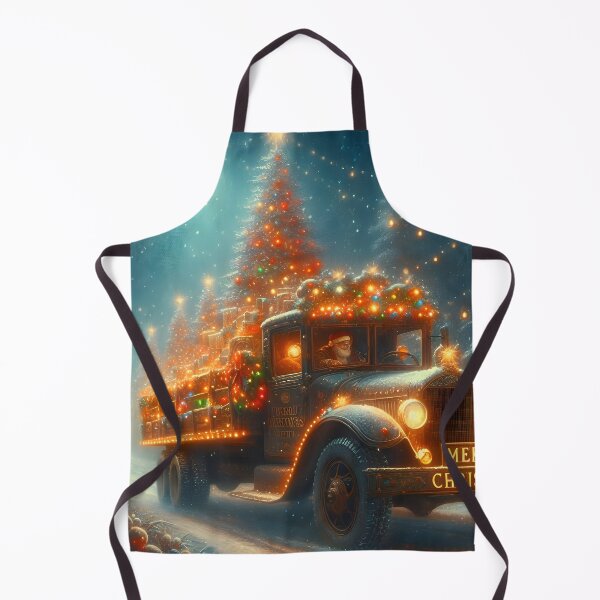 Item preview, Merry Christmas truck designed and sold by AI-Only Creations.