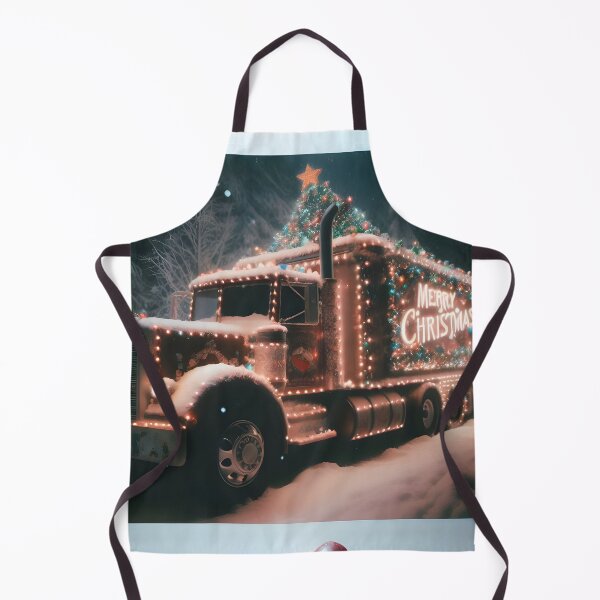 Item preview, Merry Christmas truck designed and sold by AI-Only Creations.
