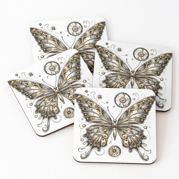 Item preview, Geared-up Steampunk Butterfly designed and sold by organicgal.