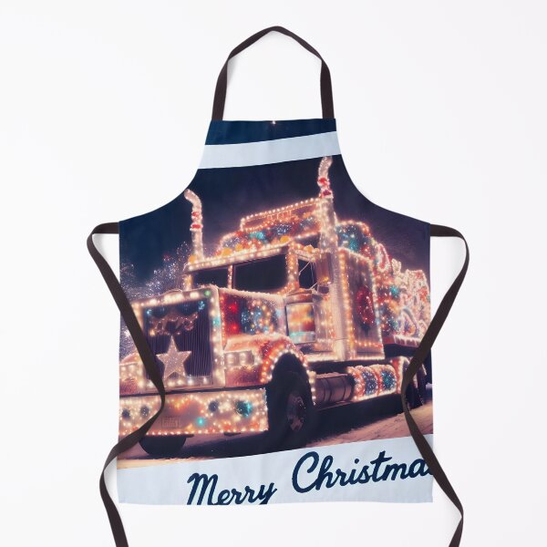 Item preview, Merry Christmas truck designed and sold by AI-Only Creations.