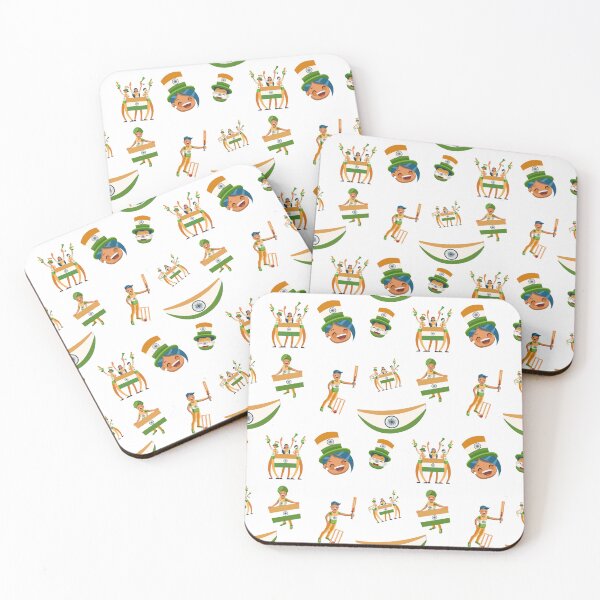 Item preview, Team India Cricket Triumph Seamless Pattern designed and sold by mushnpotato.