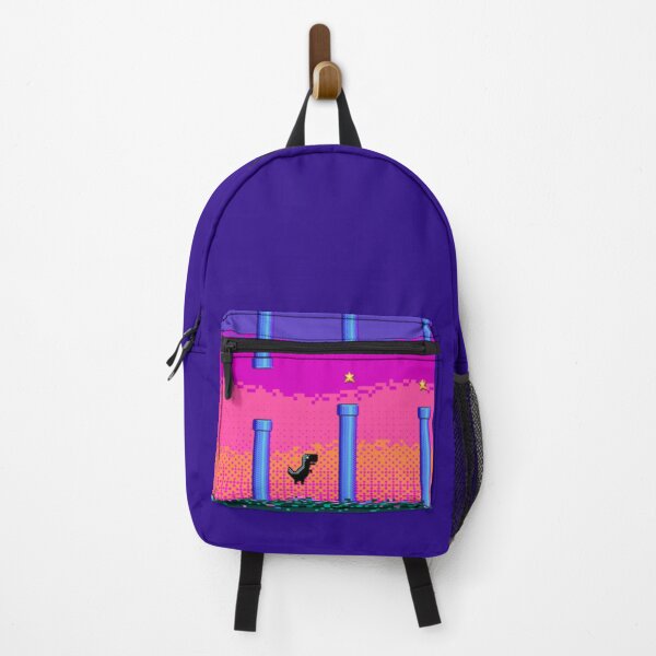Item preview, Pixel Vaporwave World Dino Pink Neon Game Stars designed and sold by RacShop7.