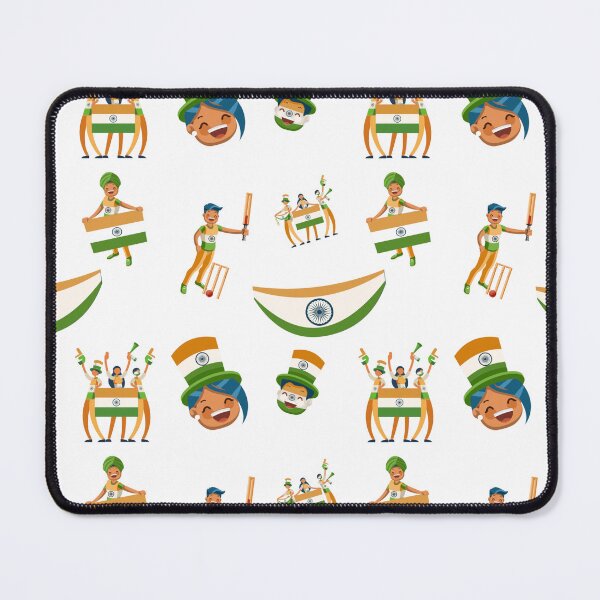Item preview, Team India Cricket Triumph Seamless Pattern designed and sold by mushnpotato.