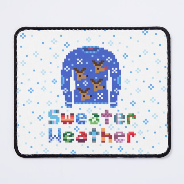 Item preview, Sweater Weather Cute Reindeer Ugly Sweater Pixel Art designed and sold by HeatherUnderground.