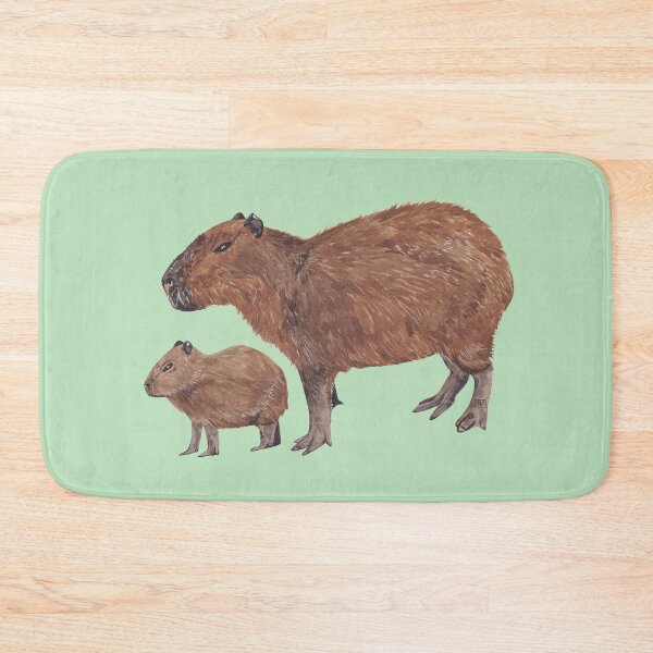Item preview, CAPYBARA AND BABY designed and sold by BEATRIZ ABAITUA.
