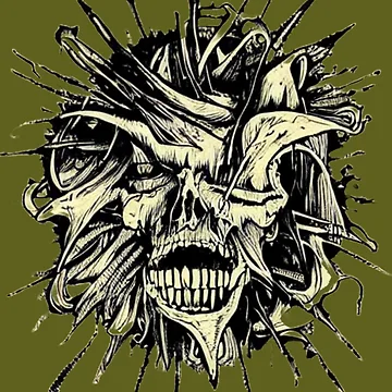 Artwork thumbnail, Exploding Skull by BigusPanda