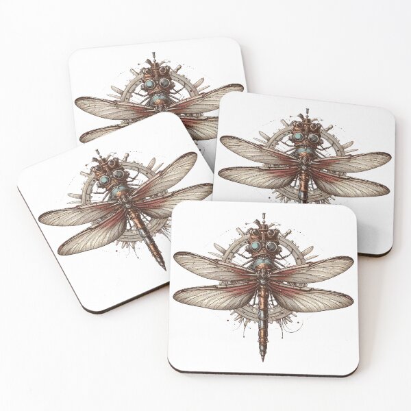 Item preview, Retro Steampunk Dragonfly designed and sold by organicgal.