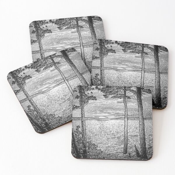 Item preview, Sunset At The Lake - Embossed-Available As Art Prints-Mugs,Cases,Duvets,T Shirts,Stickers,etc designed and sold by born30.