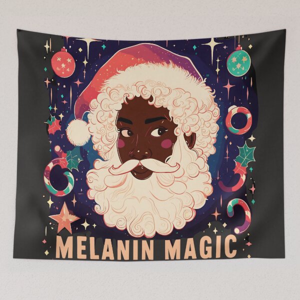 Item preview, Black Santa Melanin Magic Christmas Edition designed and sold by KitonicTees.
