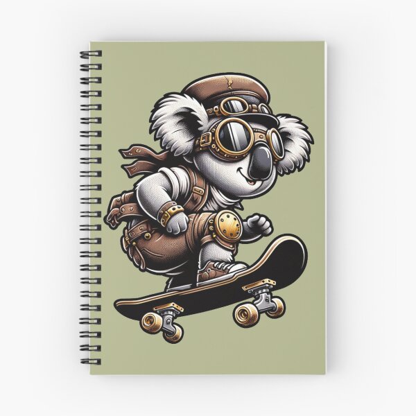 Item preview, Steampunk Skater Koala designed and sold by Variety Vault.