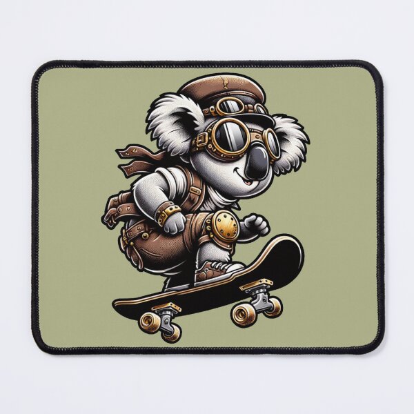 Item preview, Steampunk Skater Koala designed and sold by Variety Vault.