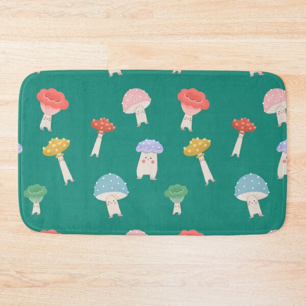 Item preview, Cute Pastel Mushroom Seamless Pattern designed and sold by mushnpotato.