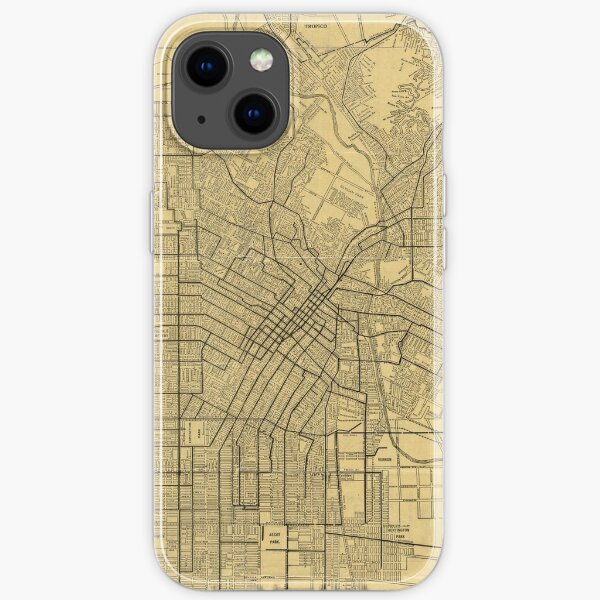 City Map Los Angeles Iphone case Cute iPhone 13 12 11 Pro Max Mini Case for Women Flex Case Map Iphone Case City Art