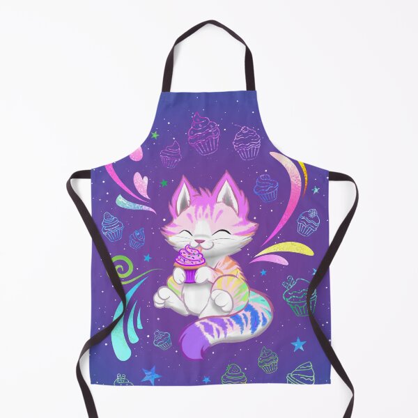 Item preview, Rainbow Kitty with Cupcake designed and sold by Dragons and Beasties.