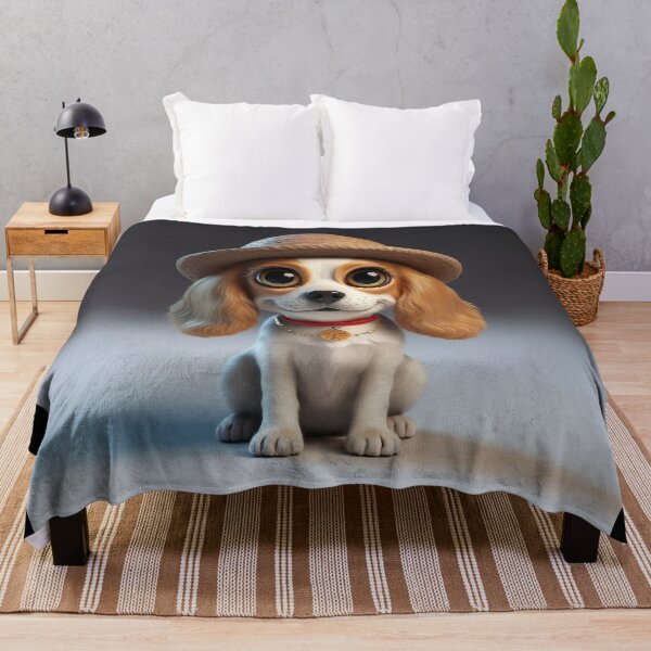 Item preview, Cute smiling cartoon Cavalier dog designed and sold by Colorful-Worlds.