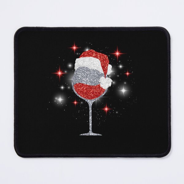 Item preview, Santa Hat Christmas Glitter Wine Glass designed and sold by SimpleSteve.