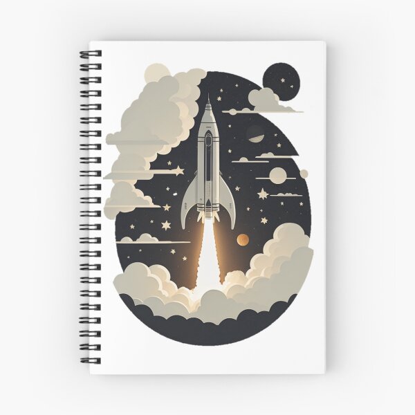 Item preview, Retro Space Rocket Launch #13 designed and sold by Qlutique.