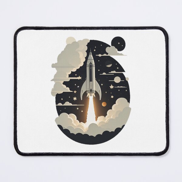 Item preview, Retro Space Rocket Launch #13 designed and sold by Qlutique.
