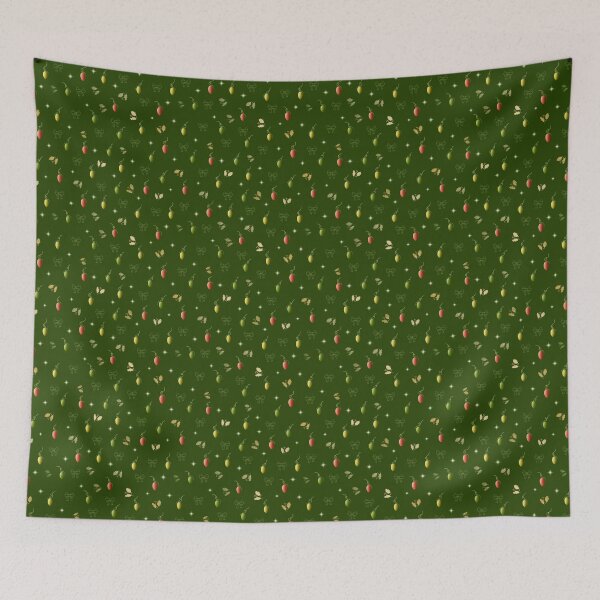 Item preview, Festive Lights Pattern - Green designed and sold by JaselviiStudio.