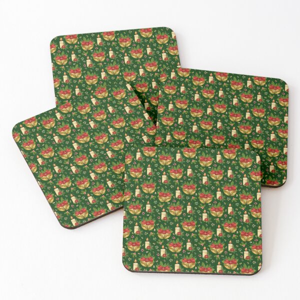 Item preview, Festive Vibe Pattern - Green designed and sold by JaselviiStudio.