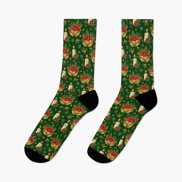 Item preview, Festive Vibe Pattern - Green designed and sold by JaselviiStudio.