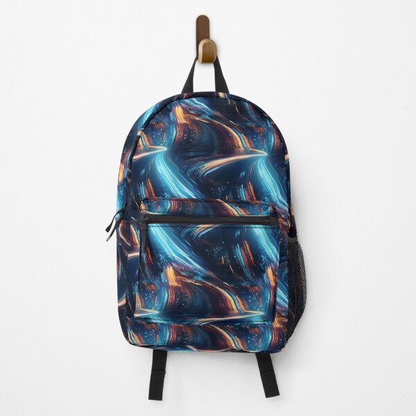 Item preview, Neon Pulse: Hypnotic Digital Impressionism of Speeding Light Trails designed and sold by polonuim210.