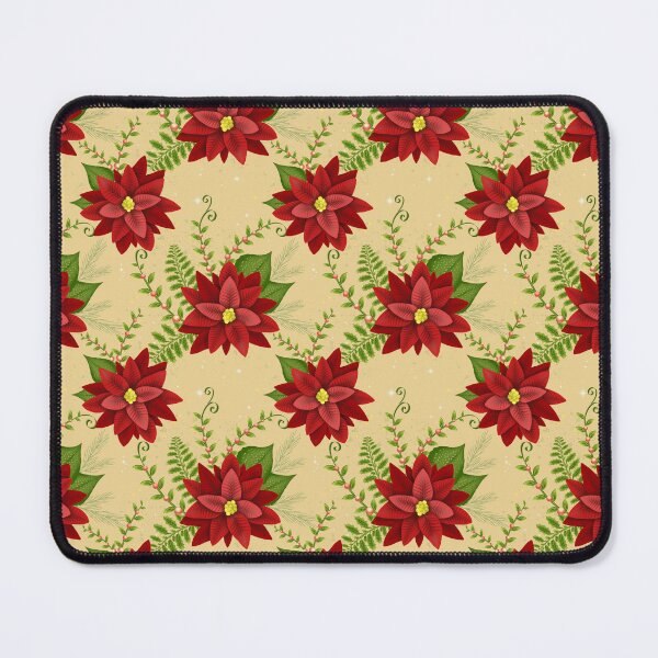Item preview, Festive Poinsettia Floral - Yellow designed and sold by JaselviiStudio.