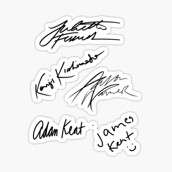 Shatter Me | Character Signatures Sticker