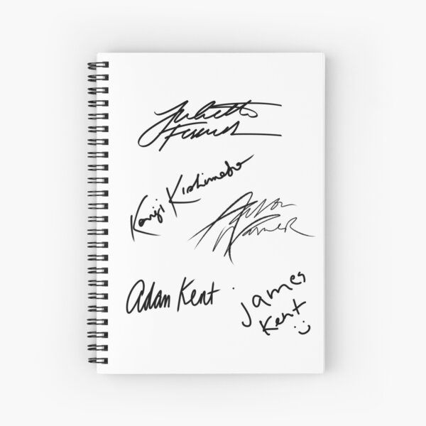 Shatter Me | Character Signatures Spiral Notebook