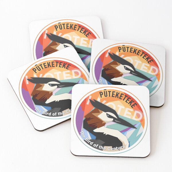 Item preview, I Voted for Pūteketeke - The Bird of the Century designed and sold by Tangibles.