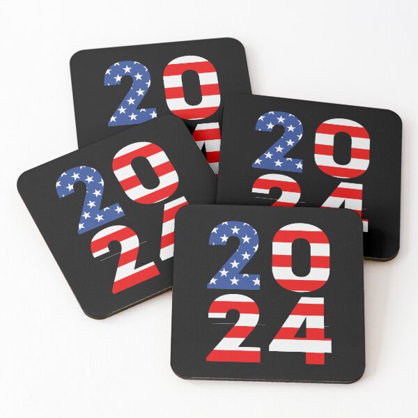 Item preview, Usa Flag Happy New Year 2024 designed and sold by Bielecki-es.