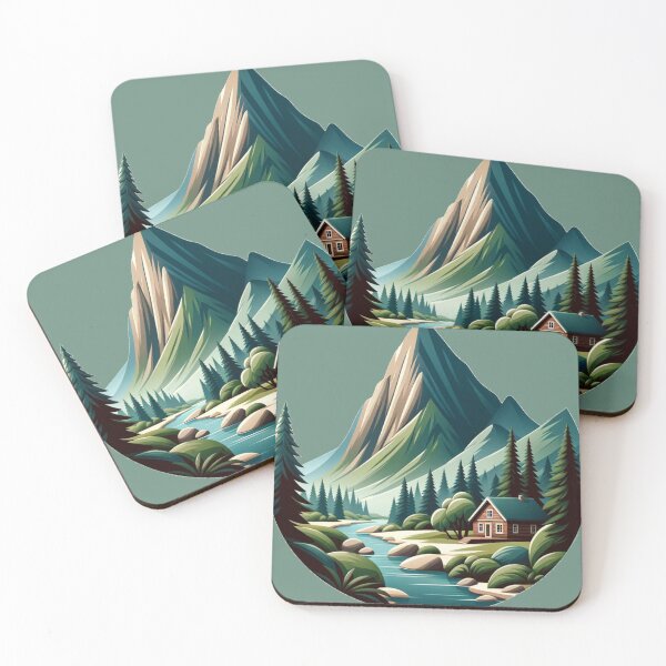 Item preview, Serene Mountain Retreat designed and sold by Variety Vault.