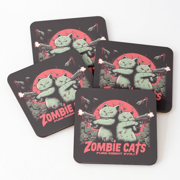 Item preview, ¡Zombie Cats Ronroneo-sident Evil! designed and sold by RafaelLima7.