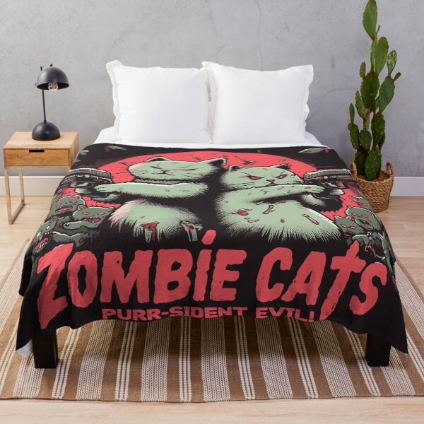 Item preview, ¡Zombie Cats Ronroneo-sident Evil! designed and sold by RafaelLima7.