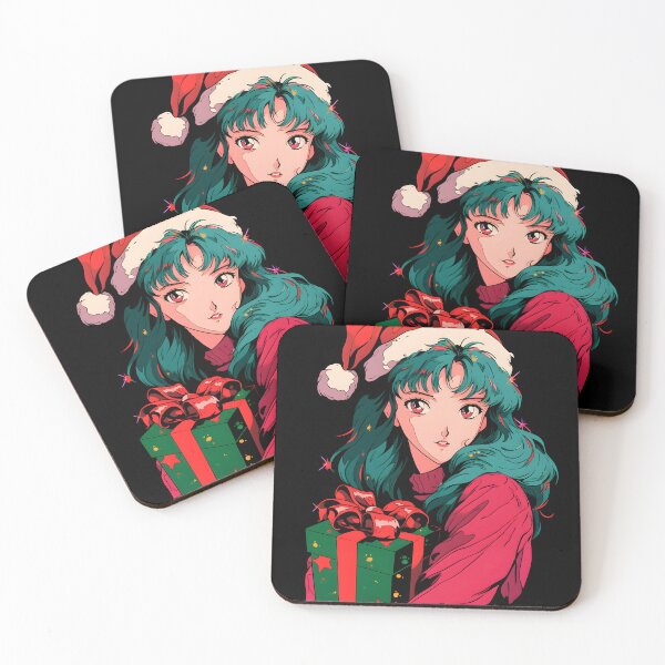 Item preview, 90's Christmas Anime Waifu designed and sold by TheeDigitalDen.