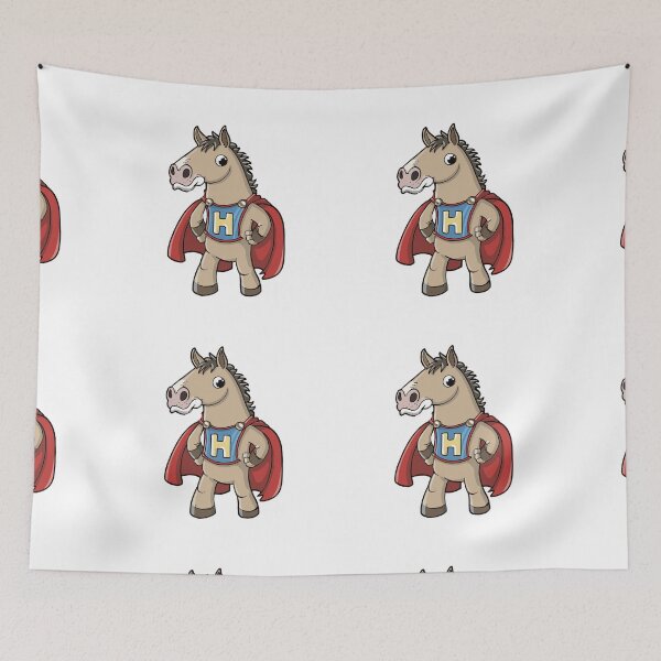 Item preview, MY FRIENDLY HORSE IS A SUPER HERO designed and sold by NebulaWhimsy.