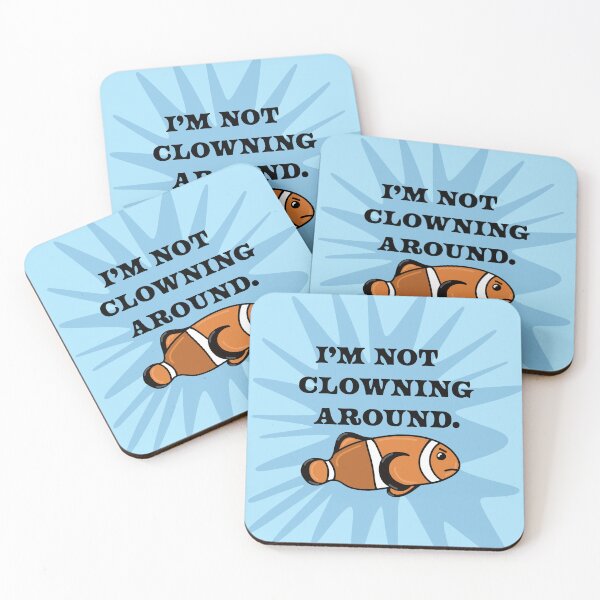 Item preview, Funny Grumpy Clownfish Fish Cartoon Drawing Saying “I’m not Clowning Around”, made by EndlessEmporium designed and sold by EndlessEmporium.