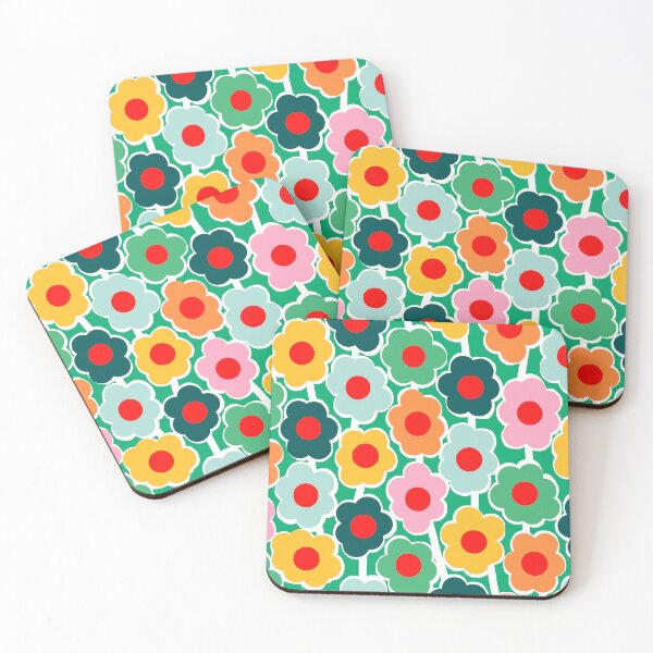 Item preview, Iconic Colorful Retro Scandinavian Abstract Floral Pattern designed and sold by Deutschic.