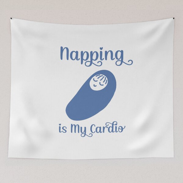 Item preview, Napping is My Cardio - Sleeping Baby (Blue Design) designed and sold by Spiprinto.